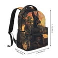 thumbnail image 2 of Fotbe Sunset Meditating Doberman Mochila Casual con Estampado para Escuela, Viajes y Actividades al Aire Libre - Duradera, Ligera y Cómoda, 2 of 5