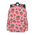 thumbnail image 2 of Goofa Cartoon Strawberry Pattern Backpack for Students – Large Capacity, Lightweight with Adjustable Shoulder Straps, Perfect for School, Travel, 2 of 7