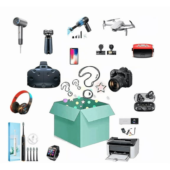 Tech Surprise Gift Box: 2-10 Random Premium Electronics & Home Appliances - Value Bundle with Brand-Name Items