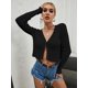 thumbnail image 4 of Txlixc Blusa de punto de manga larga para mujeres Txlixc moda, 4 of 7