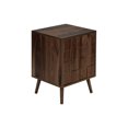thumbnail image 3 of Accent Table, End, Side Table, Small, Storage, Lamp, Walnut Laminate, Modern, 3 of 4