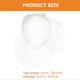 thumbnail image 3 of White Headbands Women Bridal Veil Bandeau Veil White Veil Netting Mesh Lace Headband Wedding Lace Birdcage, 3 of 4