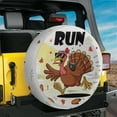 thumbnail image 2 of Lotusprinthandmade Funny Turkey Run Spare Tire Cover With Backup Camera Hole 6 Sizes (31 in.), 2 of 6