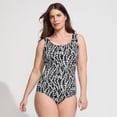 thumbnail image 4 of Lands' End Women's Plus Size DD-Cup Tugless Low Leg One Piece Swimsuit, 4 of 6