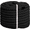 Black, variant on 1/2" x 50FT ,Natural 3-Strand Twisted Cotton Rope, Thick Braided Soft Macrame Cord for DIY Crafts, Home Decor, Plant Hangers & Outdoor Projects(Black)