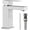 Chrome, variant on Chrome Single Hole Bathroom Faucet, Modern Single Handle Bathroom Faucet with Pop Up Drain, Chrome Heavy Duty Square Bathroom Sink Faucet