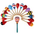 thumbnail image 3 of Wooden Maraca Wood Rattles Kids Percussion Musical Shaker Instrument Hand, 3 of 8