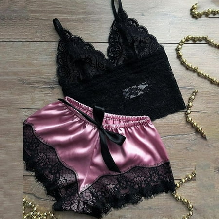 

Women Valentine Plus Size Sexy Lingerie Underwear Nightwear Sleepwear Lace Set