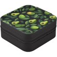 thumbnail image 2 of GZHJMY Avocado Travel Jewelry Case, Portable Small Jewelry Box, Necklace Earrings Travel Jewelry PU Leather Box, Christmas Gift for Women Girl for Necklace Bracelet Earrings Rings, 2 of 7