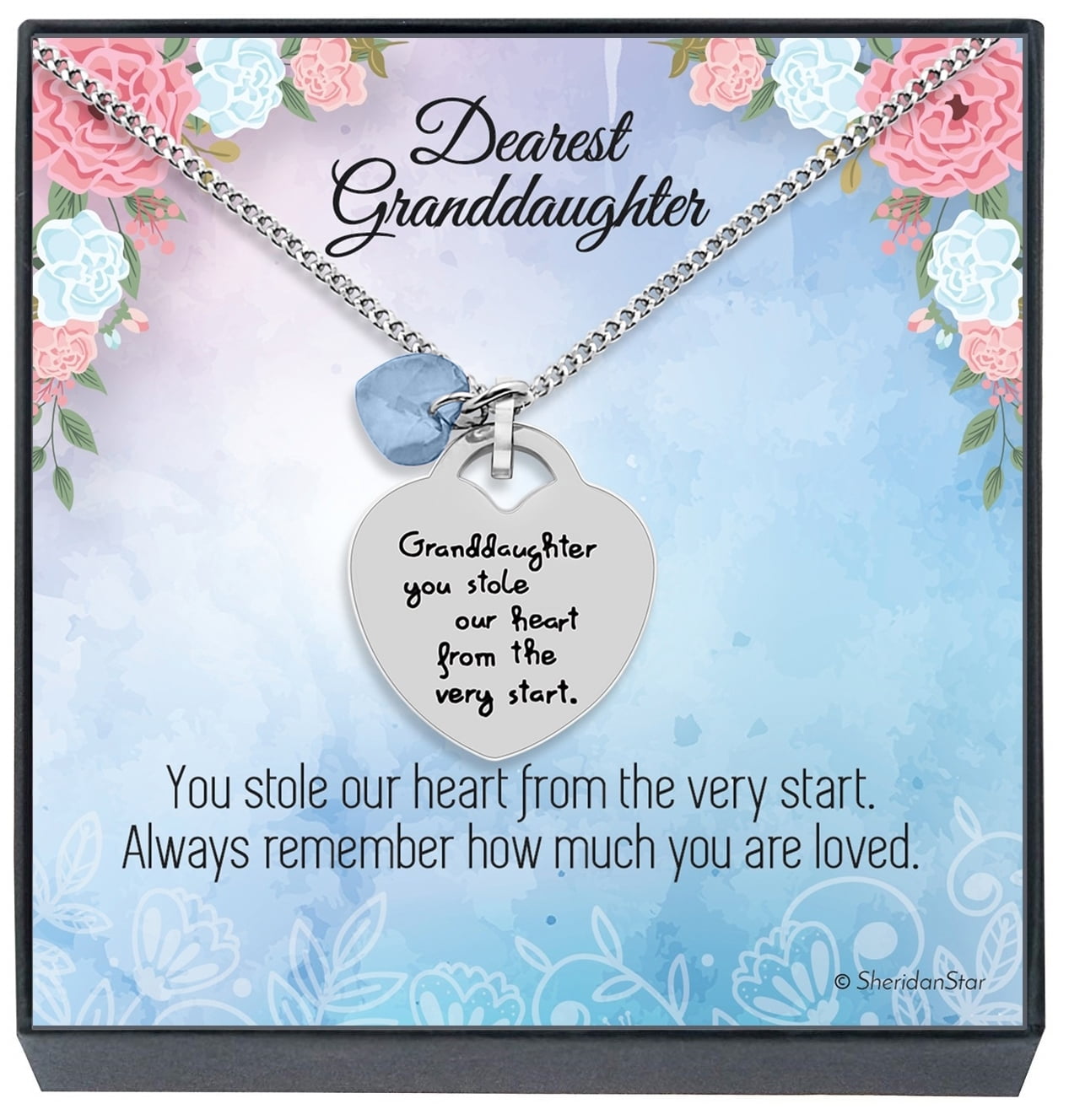 SheridanStar Granddaughter Jewelry Necklace Gifts ''Granddaughter