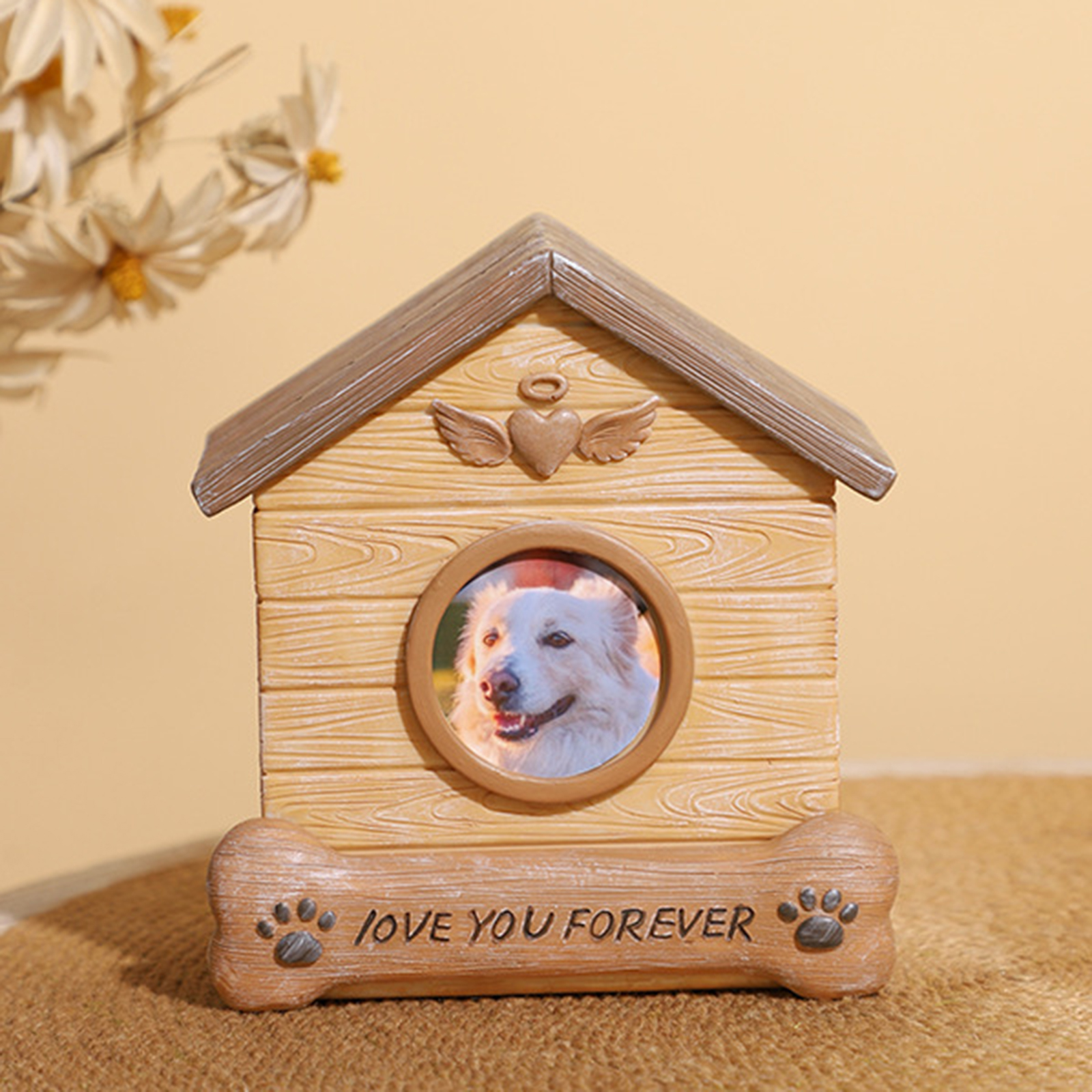 Pet Cremation Urn for Dogs Cats Ashes Pet Memorial Cinerary Casket with Memorial Words Pet Urns Box Keepsakes Ashes Box