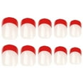 thumbnail image 3 of Fofosbeauty Short Square Fake Nails, Press-on, French Red, 3 of 7