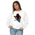 thumbnail image 4 of Vaporwave NASA Astronaut Space Jump Sweatshirt for Men or Women Brisco Brands L, 4 of 6