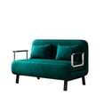 thumbnail image 5 of Sturdy Steel Frame - 39.4 - inch Tri - Fold Sleeper Chair in Antique Green for Home Decor, 5 of 5