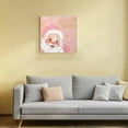 thumbnail image 4 of Canvas Print Wall Art Oil Paintings Funny Santa Claus Snowflake on Pink Picture Prints Artwork for Living Room Kitchen Bathroom Bedroom, 4 of 9