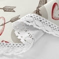 thumbnail image 3 of Coolnut Heart Arrow Tower Valentine's Day Tablecloth Durable 60 Inch Round Table Cloth Waterproof Stain Proof Camping Tablecloths for Outdoor Picnic Family Dinner Restaurant Decoration, 3 of 7