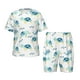 thumbnail image 1 of Fotbe Sea Turtle Pijama Estampada de 2 Piezas para Niños – Ropa de Dormir de Manga Corta Cómoda para Niños y Niñas, Camiseta y Shorts de Algodón-Small, 1 of 6