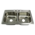 thumbnail image 4 of Transolid K-Stde33227-1 Select 33" Drop In Double Basin Stainless Steel Kitchen Sink -, 4 of 5