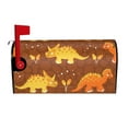 thumbnail image 2 of Lsque Dinosaurs and Leaves Mailbox Cover Standard Size ,Magnetic Mailbox Covers Post Wraps Letter Box Cover -25.5x21 in, 2 of 9
