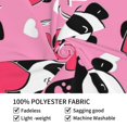 thumbnail image 4 of Xecao Panda Heart Valentine Pink patten Tapestry 60x51 Inches Wall Hanging Poster Tapestry for Living Room Bedroom Home Decor, 4 of 6