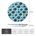 thumbnail image 2 of Wukai Graduation Hats1 Print Decorative Plate for Display,Bone China Decorative Plate, Ceramic Dinner Plate with Stand, Vertical Ceramic Plate-7in, 2 of 6