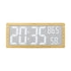thumbnail image 4 of Reloj de pared con marco de madera y reloj de escritorio con temperatura y humedad. Batería incluida. Estilo C, 4 of 9