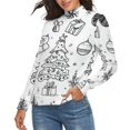 thumbnail image 2 of Christmas Women's Turtleneck Sweater Long Sleeve Ribbed Fitted Turtle Neck Casual Fall Winter Collection Top L, 2 of 4