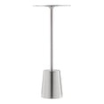 thumbnail image 2 of Home Square Monty Dome Base Modern Brushed Metal Side Table in Silver - Set of 2, 2 of 4