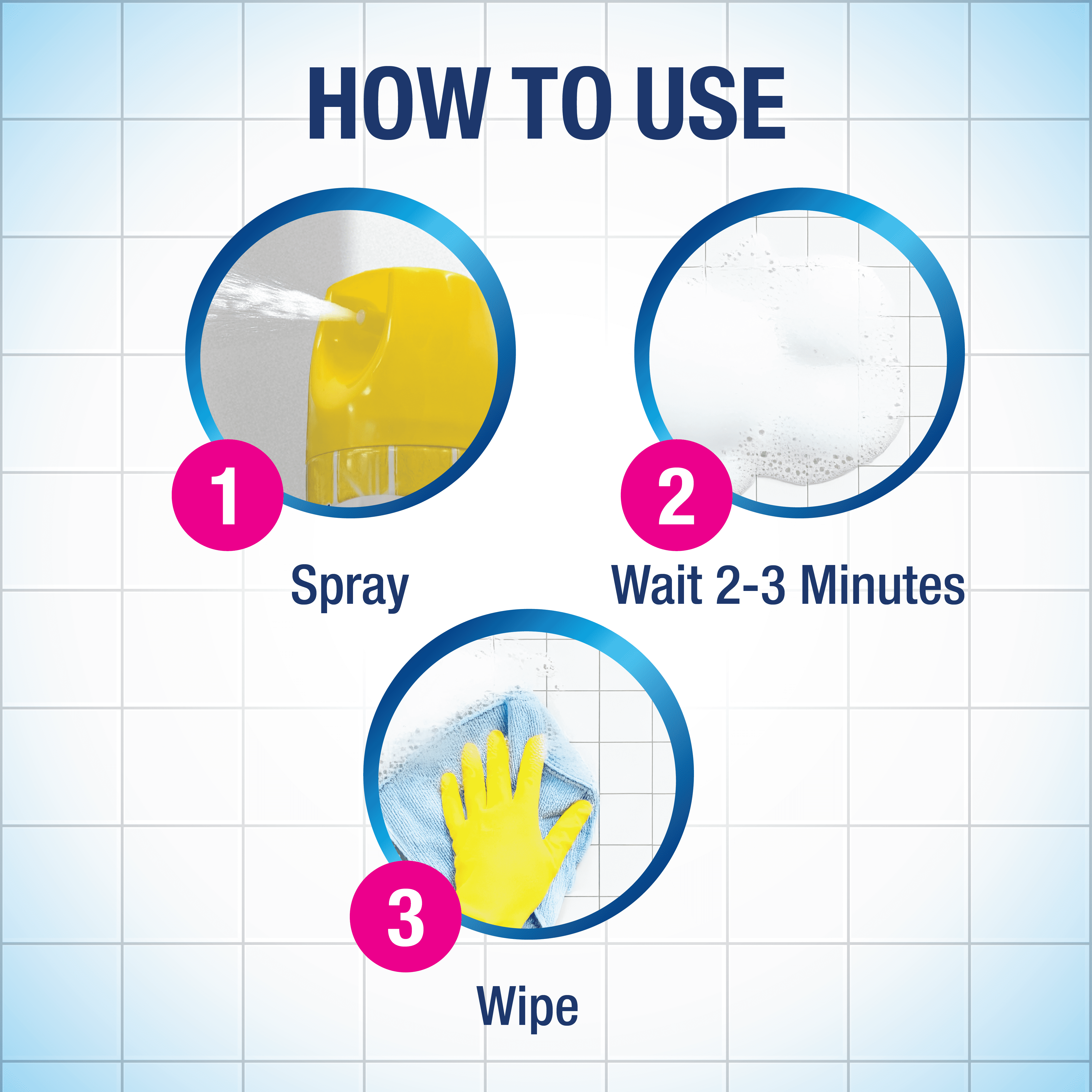 (2 pack) Scrub Free Bathroom Cleaner, Tough Stains & Grime, Lemon Scent with Oxi Clean, 22 oz Foaming Spray