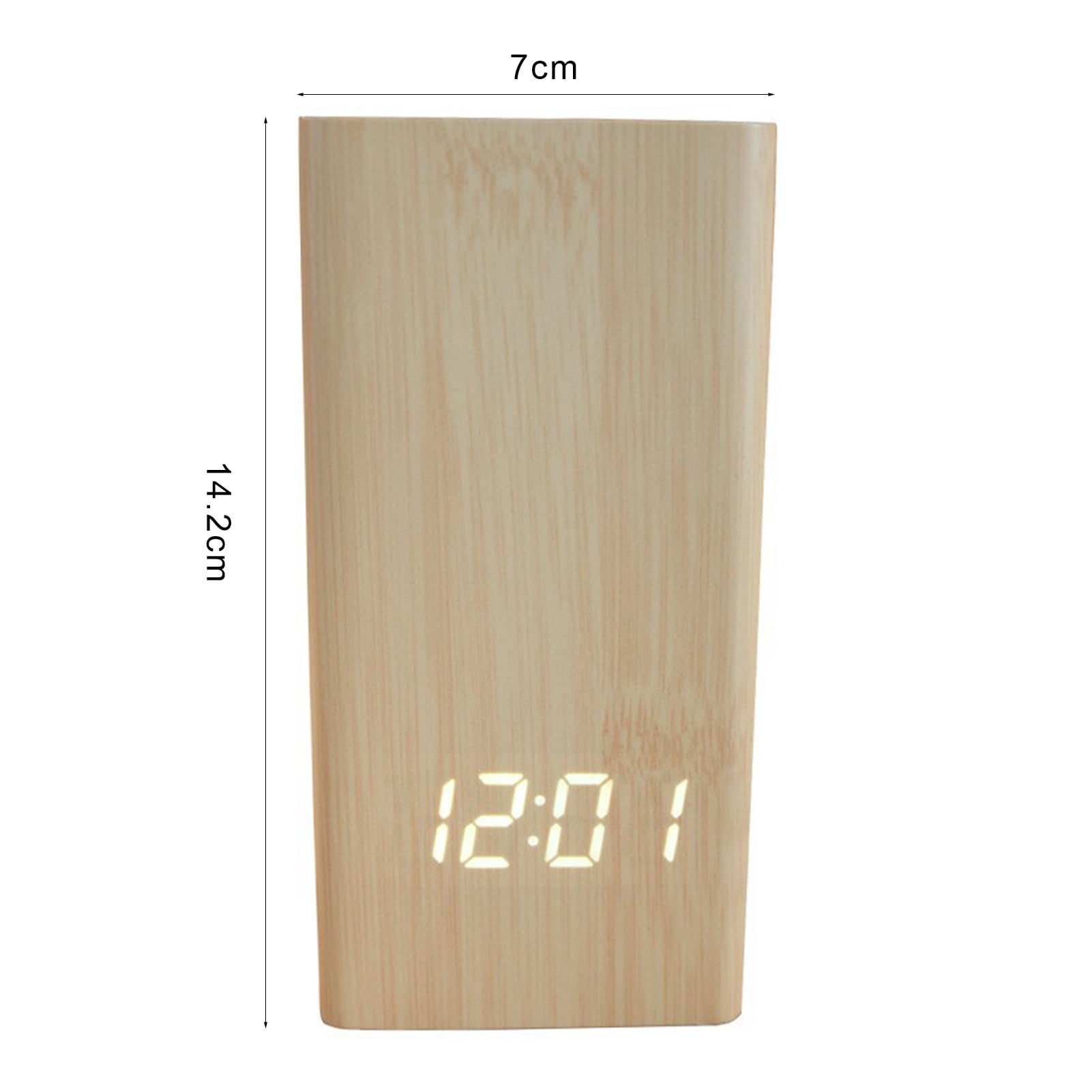 Happy date Pen Holder Wooden, with a Digital Clock and alarm, and a Wonderful LED Screen,Distinctive and Quiet Shape, Suitable and Nice