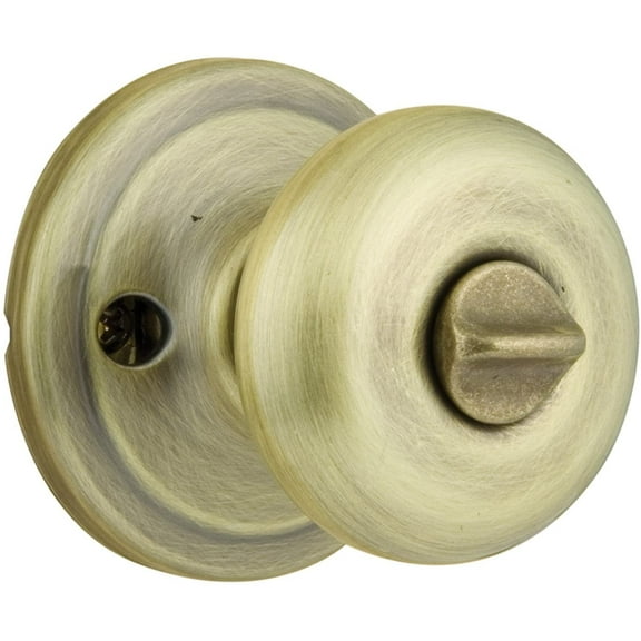 Kwikset Signature Series Juno Antique Brass Privacy Door Knob - Adjustable - 2 Units