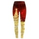 thumbnail image 4 of Gibobby Leggins Termicos Pantalones estampados navideños personalizados para mujer, mallas ajustadas personalizadas para mallas, mallas navideñas de muñeco de nieve para fiesta (Dorado, M), 4 of 5