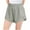 Gray, variant on JTSRKL Teen Girls's Summer Athletic Shorts High Waisted Running Shorts Sporty Short Gym Smoked Elastic Workout Shorts with Zipper Pockets Coffee 3-4 Years