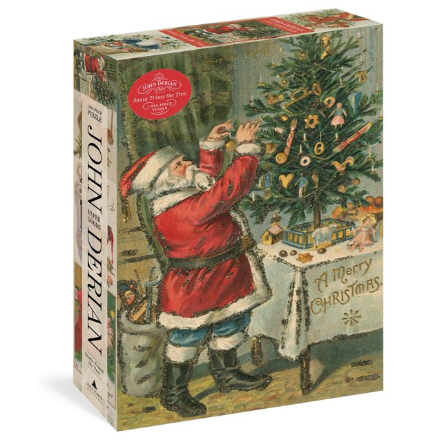 Rompecabezas Artisan Santa Adorna el Árbol 1000 piezas 48x67 cm