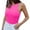 Hot Pink, variant on Baqcunre Bodysuits for Women Women's Sexy Sleeveless Solid Halter Neck Slim High Elastic Bodysuit Shapewear Bodysuit Bodysuits for Women Tummy Control
