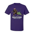 thumbnail image 2 of Wild Bobby, Squatching Through the Snow Bigfoot, Christmas, Men Graphic Tee, Purple, 5X-Large, 2 of 4