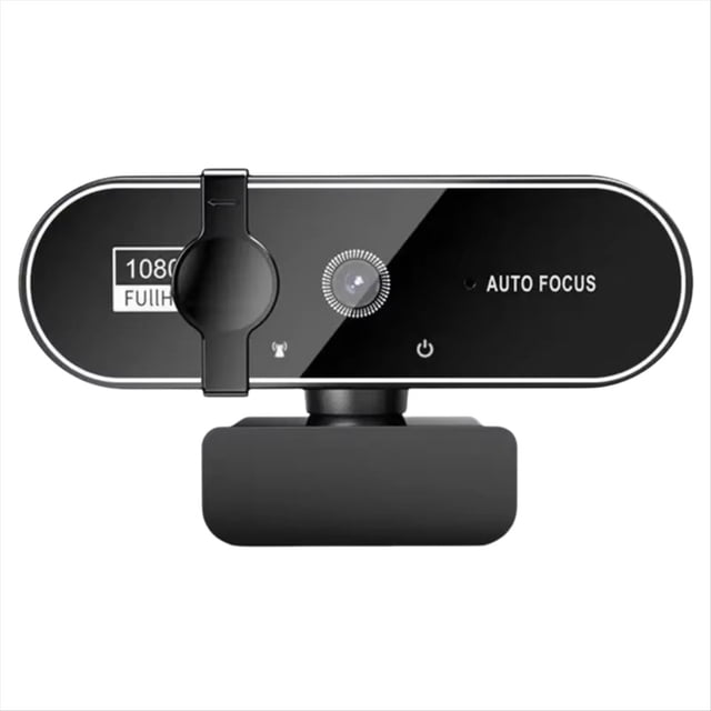 Cámara Web con Enfoque Automático, Transmisión en Directo y Micrófono, Full HD, para PC, Portátil, 1080P