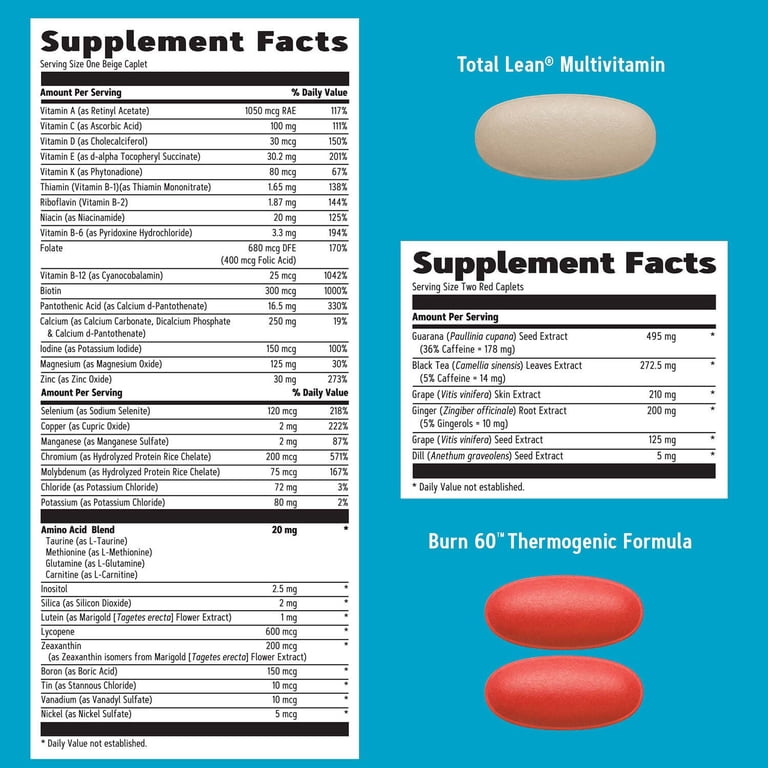 GNC Total Lean Burn and Define VitaPak, 30 ct, Weight Management