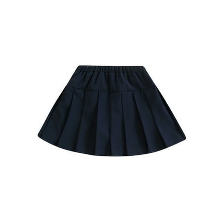

Sunisery Toddler Baby Girls Mini Pleated Skirts Autumn Winter Summer Casual Elastic Waist Casual Short Skirts