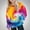 #31Multicolor, variant on Byworldtasic Womens Novelty Sweatshirts Womens Oversized Colorful Hoodies Scoop Neck Long Sleeve Loose Fit Fashion Casual Tops