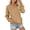Khaki, variant on Fall Sweatshirts for Women Fashion V Neck Solid Color Long Sleeve Pullover Sweatshirt with Kangaroo Pocket Oversized Casual Loose Fit Fall Winter Clothing