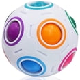 thumbnail image 1 of Magic Rainbow Ball Fidget Ball Speed Puzzle Ball Cube Brain Teasers Educational Toy Stocking Filler For Kids Adults, 1 of 5