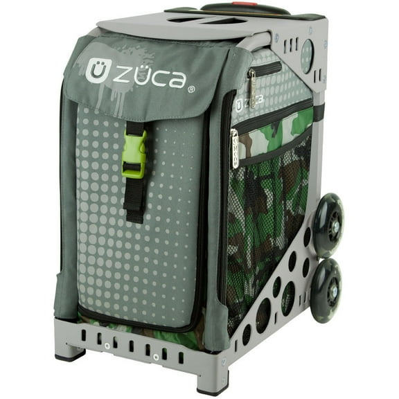 Zuca Paintball Insert Bag & Sport Frame (Gray) w/ Flashing Wheels