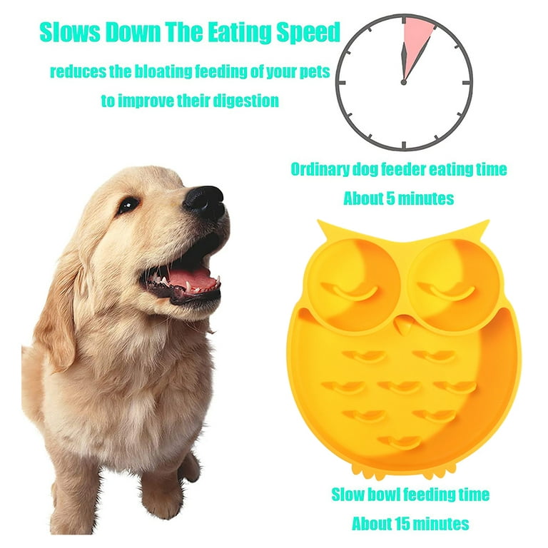 Tivray Slow Feeder Dog Bowls Ceramic, 1.5 Cups Dog Slow Feeder Bowl Puppy  Slow Feeding Bowl for Fast Eaters Puzzle Dog Food Bowls Maze Slow Feeder