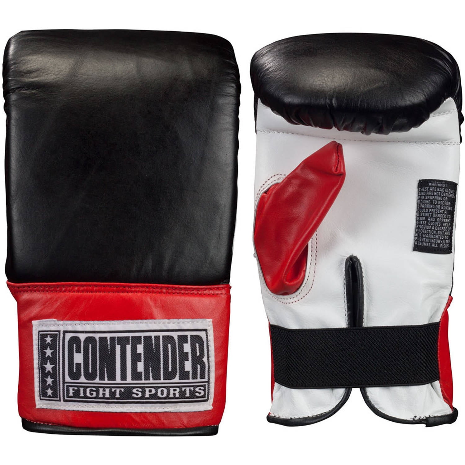 Contender Fight Sports Traditional Style Pro Fight Gloves, Extra Large, Black White Red by Contender