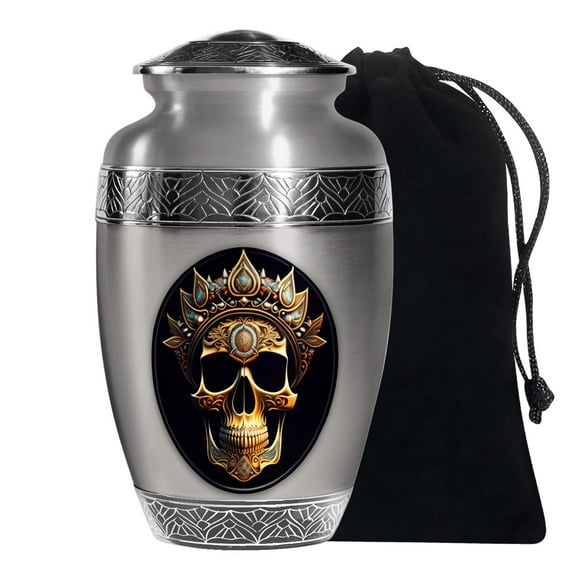 KARYLIZ Skull Urns For Human Adult Ashes Male Dad Large Urn For Female 10 Inch