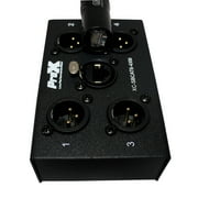 ProX XC-SBCAT6-4XM 4-Channel XLR-M CAT6 Audio/DMX Portable Snake Box