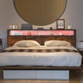 thumbnail image 4 of LED Full Size Headboard Only, Headboard Full with Storage,Full Headboard with Outlets,Full Size Headboard with storage for Adjustable Bed Full with USB, Full Bed Headboard Only for Full Size Bed, 4 of 6