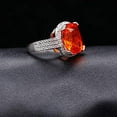 thumbnail image 7 of Uloveido Mens Yellow Stone Ring for Women White Gold Plated Engagement Big Zircon CZ Stone Statement Rings Fashion Jewelry (Size 6) RA219, 7 of 7