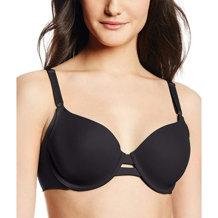 

Warner s BLACK No Side Effects Underwire Contour Bra US 36DD UK 36DD